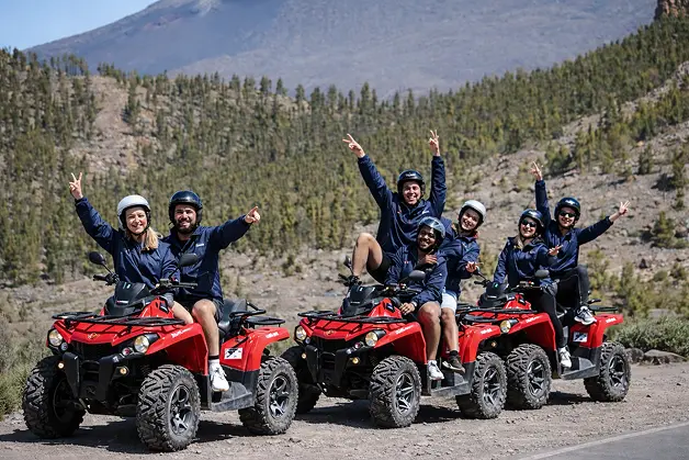 Quad safari Tenerife Mount Teide National Park group off-road tour