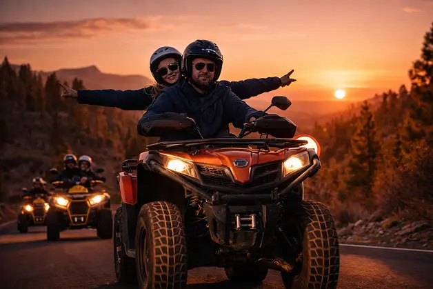 Guided quad tour Tenerife Mount Teide National Park adventure ride