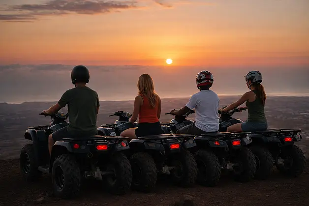 Sunset quad safari Tenerife Mount Teide National Park scenic ride